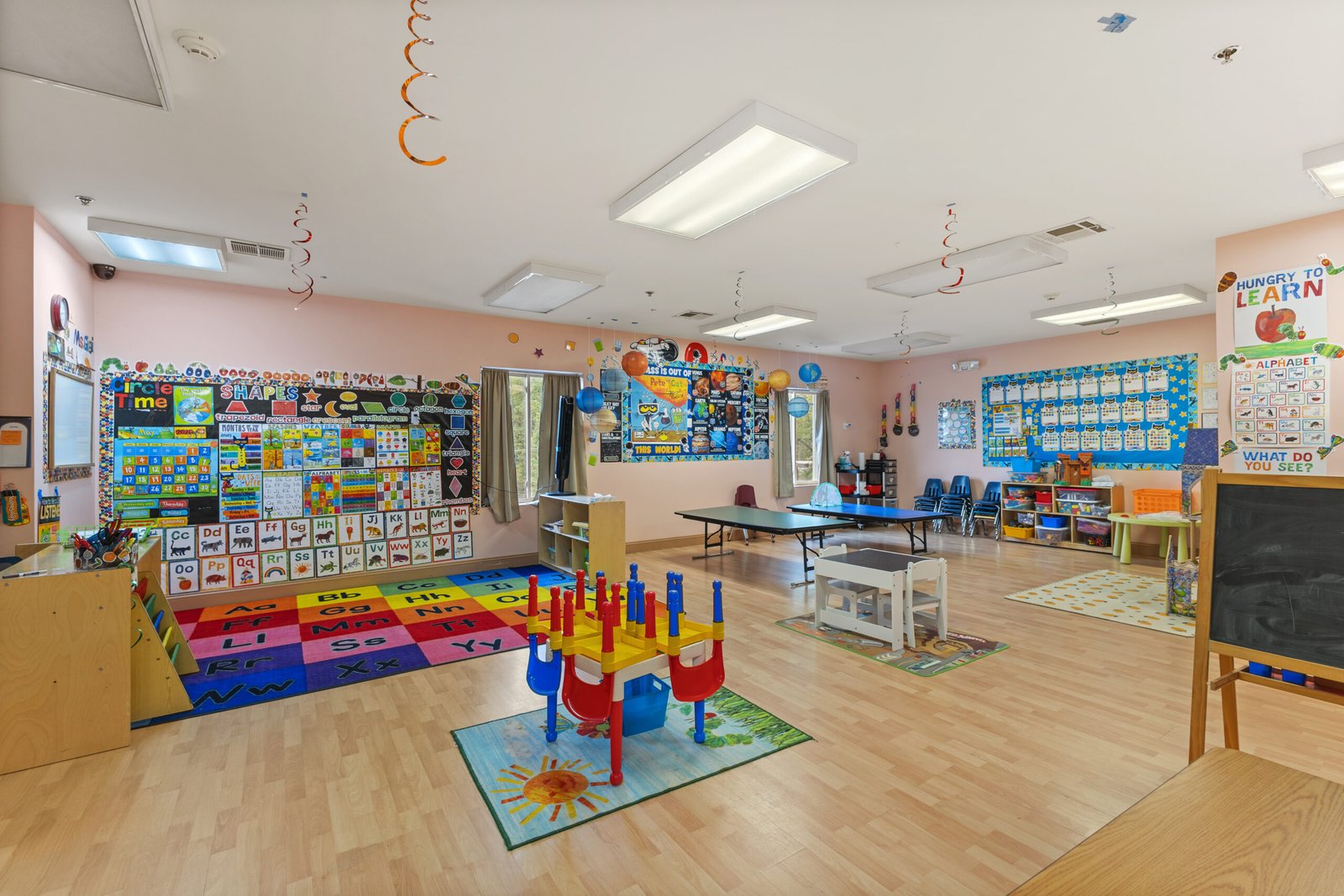 Day Care room for children 2.5 to 3.5 years old entering pre-school 2.